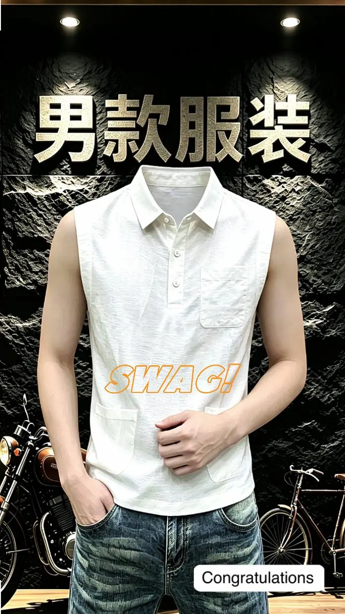 简约百搭男士夏季上衣