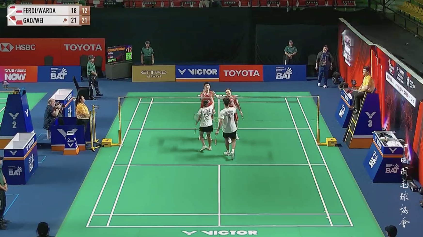 高家炫/魏雅欣🇨🇳 21-18、21-12 🇮🇩德扬/伯纳丁下轮：高家炫