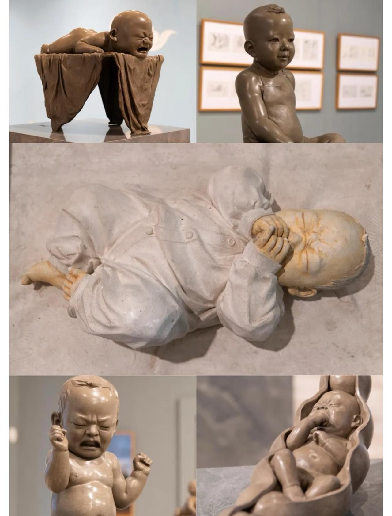 董书兵真的越扒越有，

原来“大地之子”只是冰山一角，

他的婴儿系列作品有很多