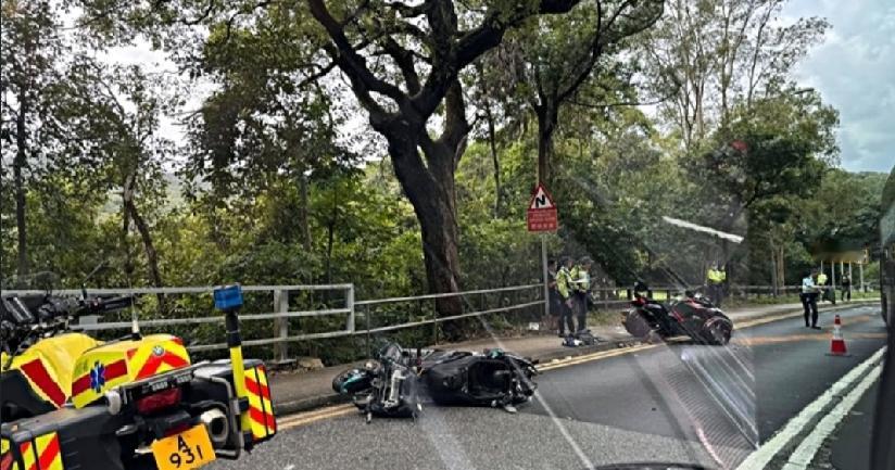 香港大埔公路发生夺命交通意外，今（5日）午3时21分，两部摩托车于大埔公路沙田岭