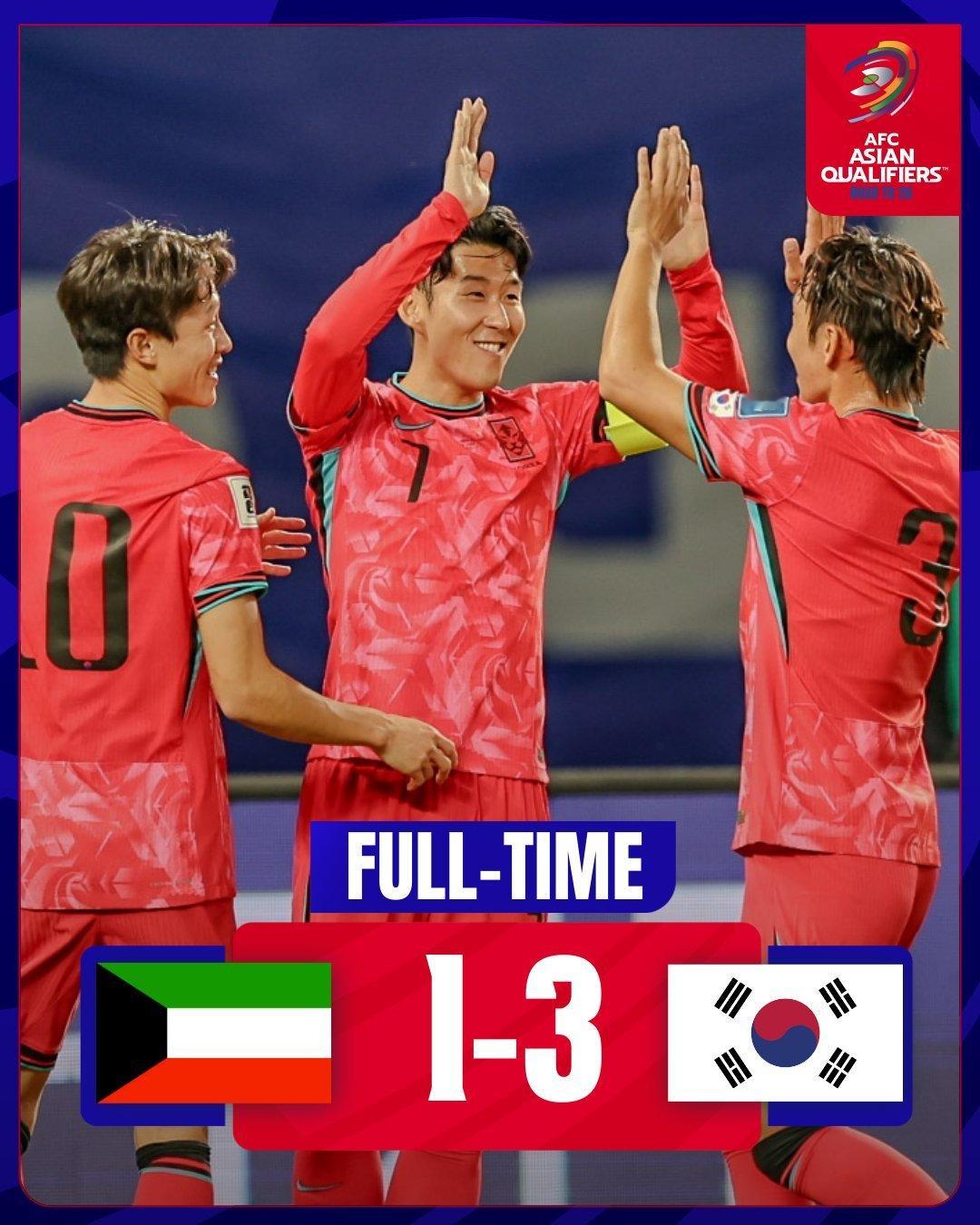 隔壁韩国3-1科威特[并不简单] 