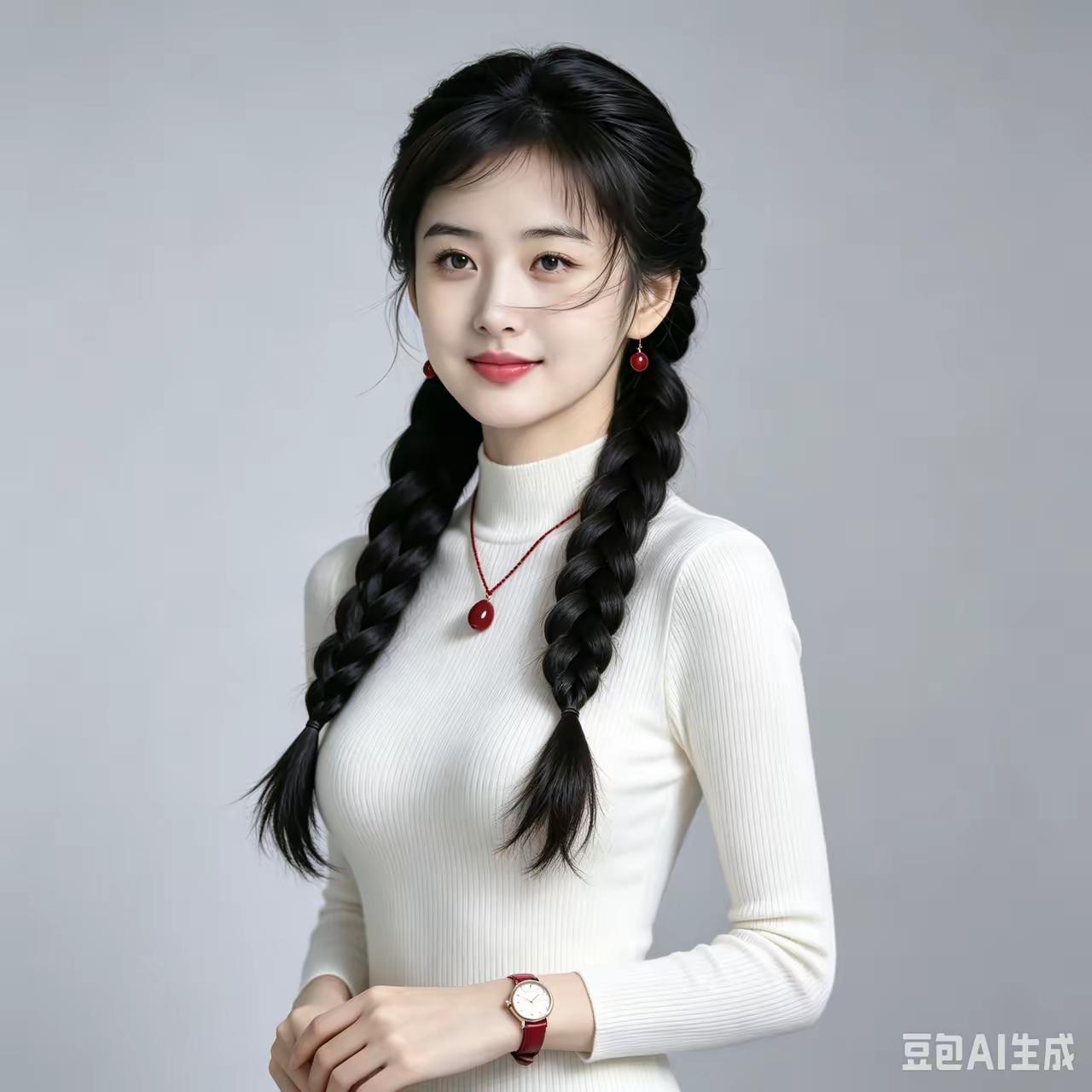 温柔甜美的双马尾女孩，简约时尚的穿搭，尽显青春活力！🌸💕