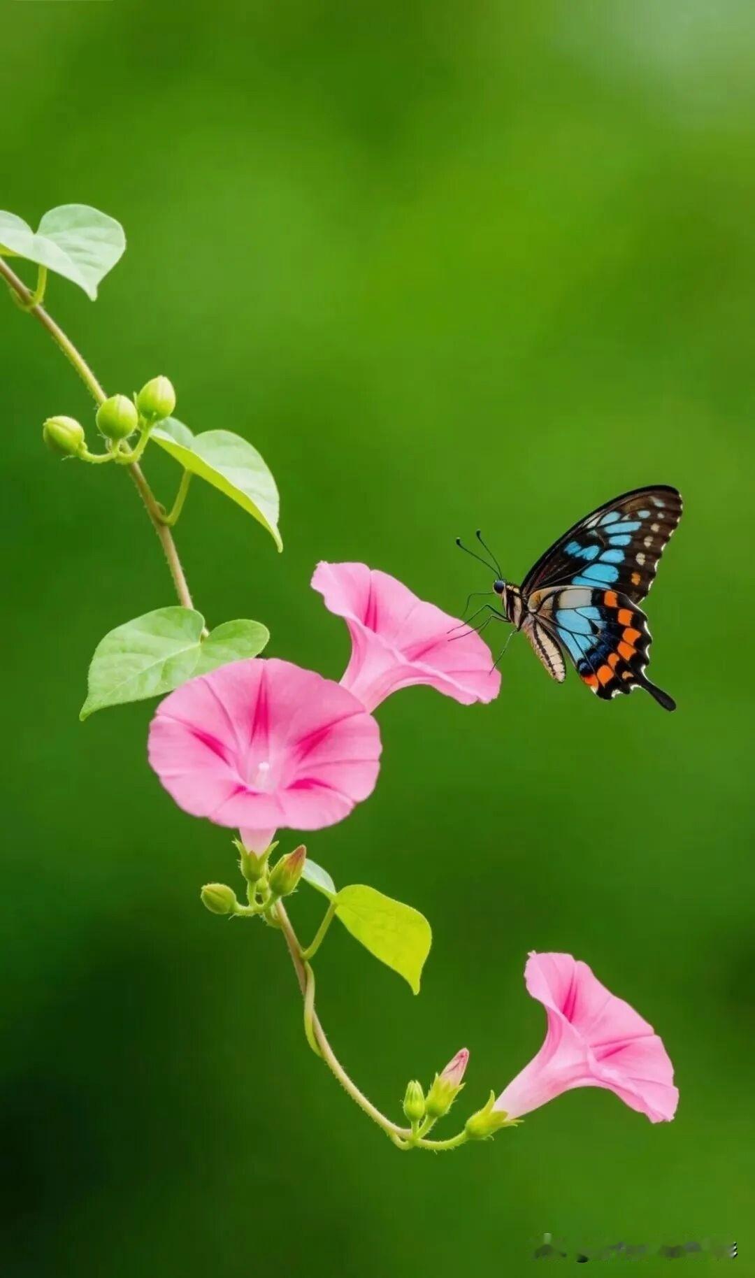 蝴蝶翩翩，花香扑鼻