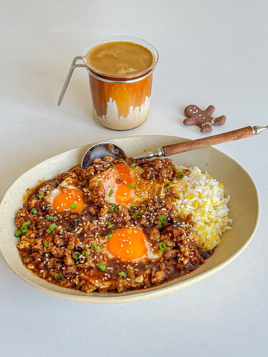 宅家一人食🍳鸡蛋肉沫拌米饭🍛好吃哭了🥹