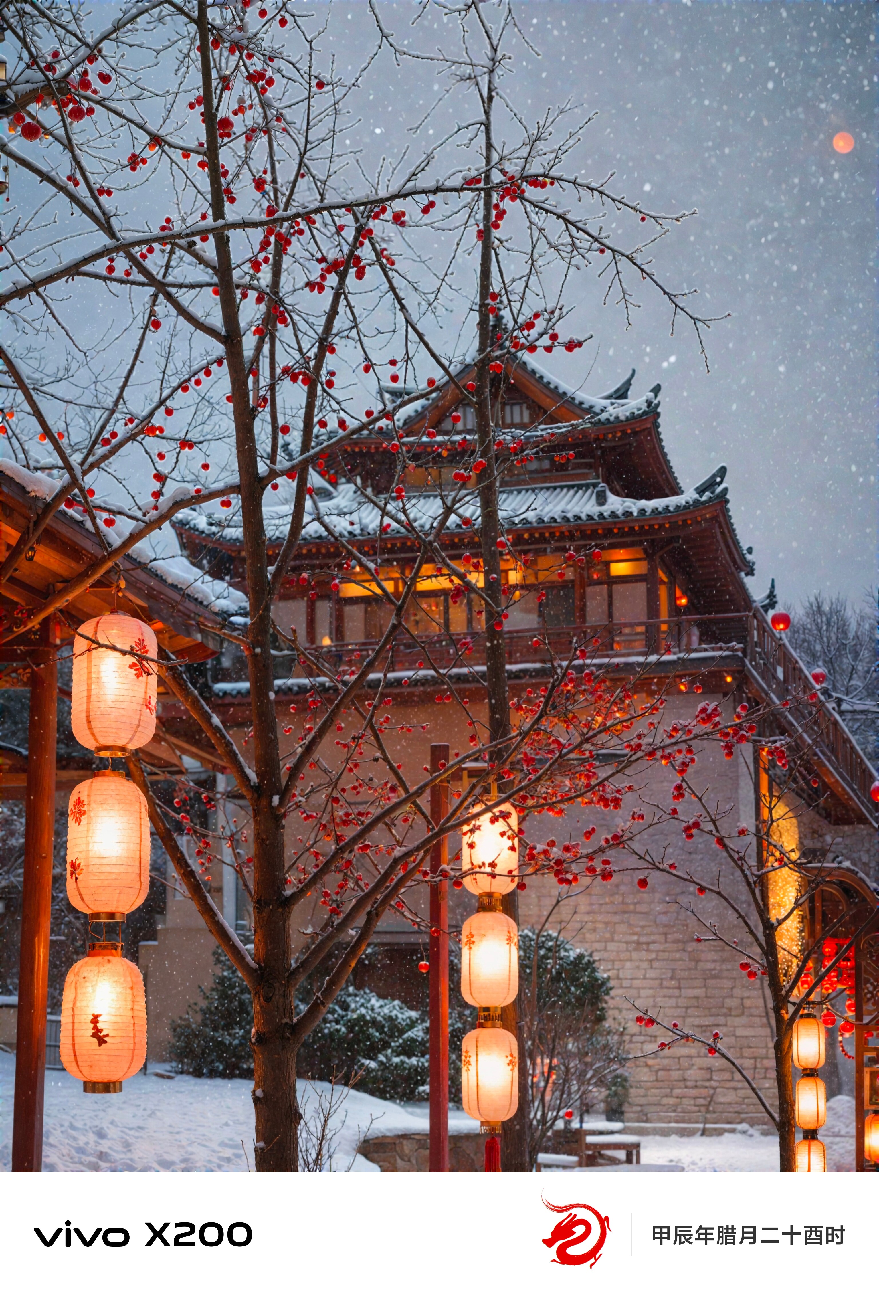 洛阳迎来漫天大雪  属实羡慕了，不过不下雪也没关系，vivo X200这个新年A