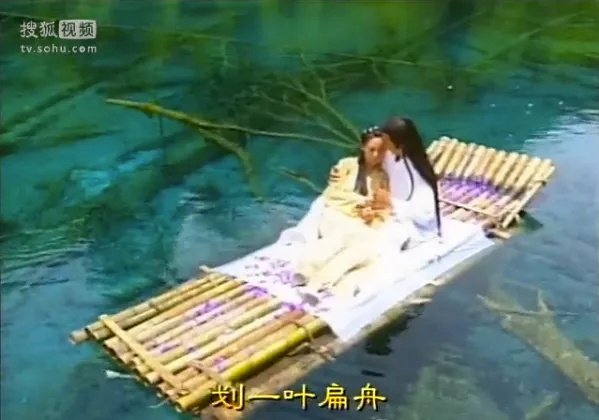 白牡丹在九寨沟 