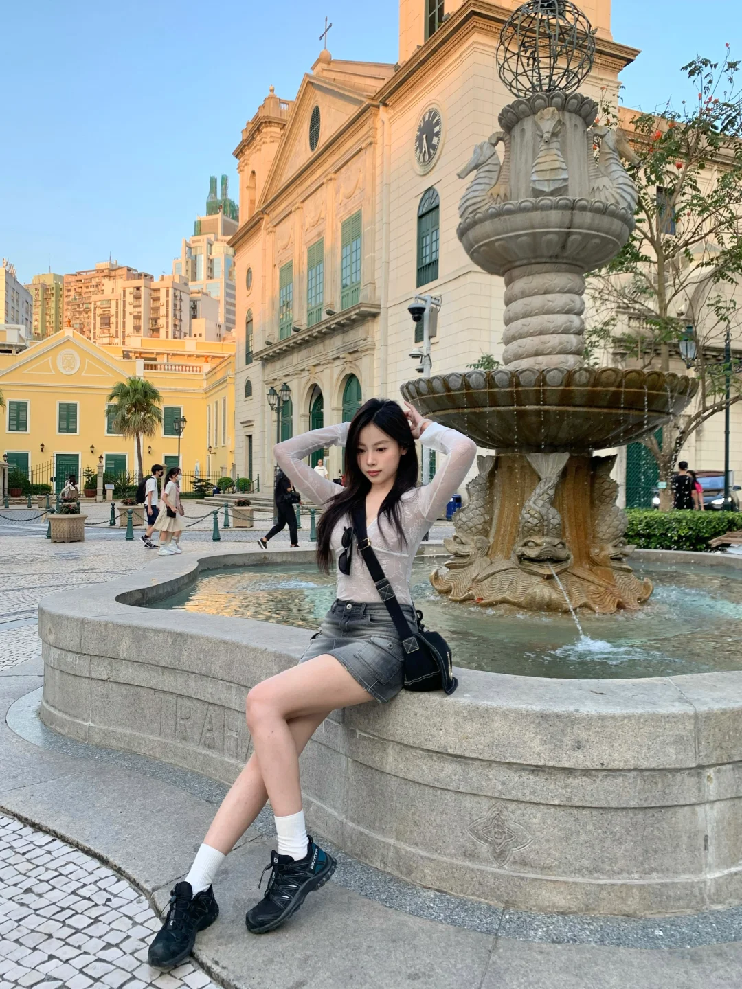 澳门citywalk⛲️偶遇了超出片的喷泉