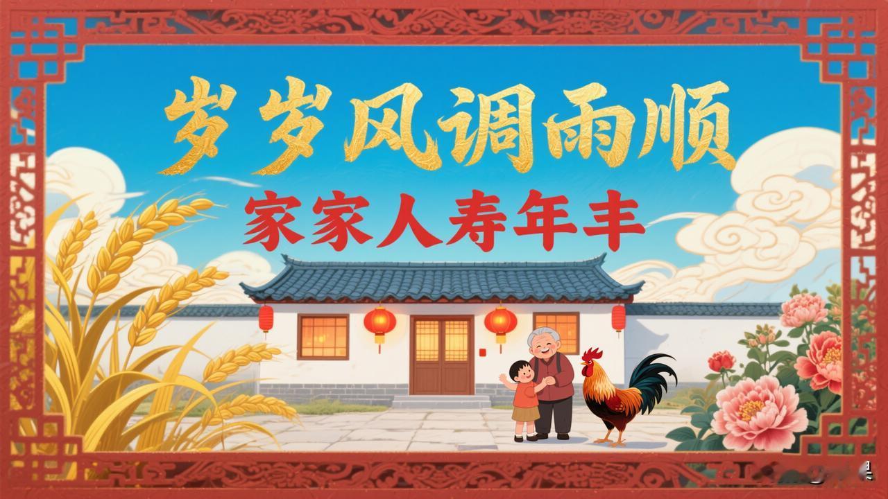 岁岁风调雨顺，请赐下联
下联：家家人寿年丰

赏析：这幅下联“家家人寿年丰”与上