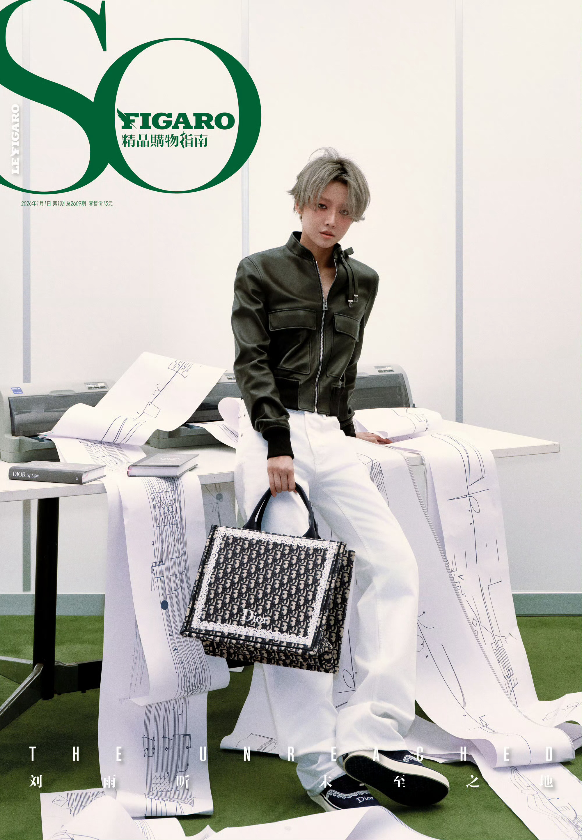 刘雨昕 × So Figaro January 2026全球品牌大使身穿 Dio