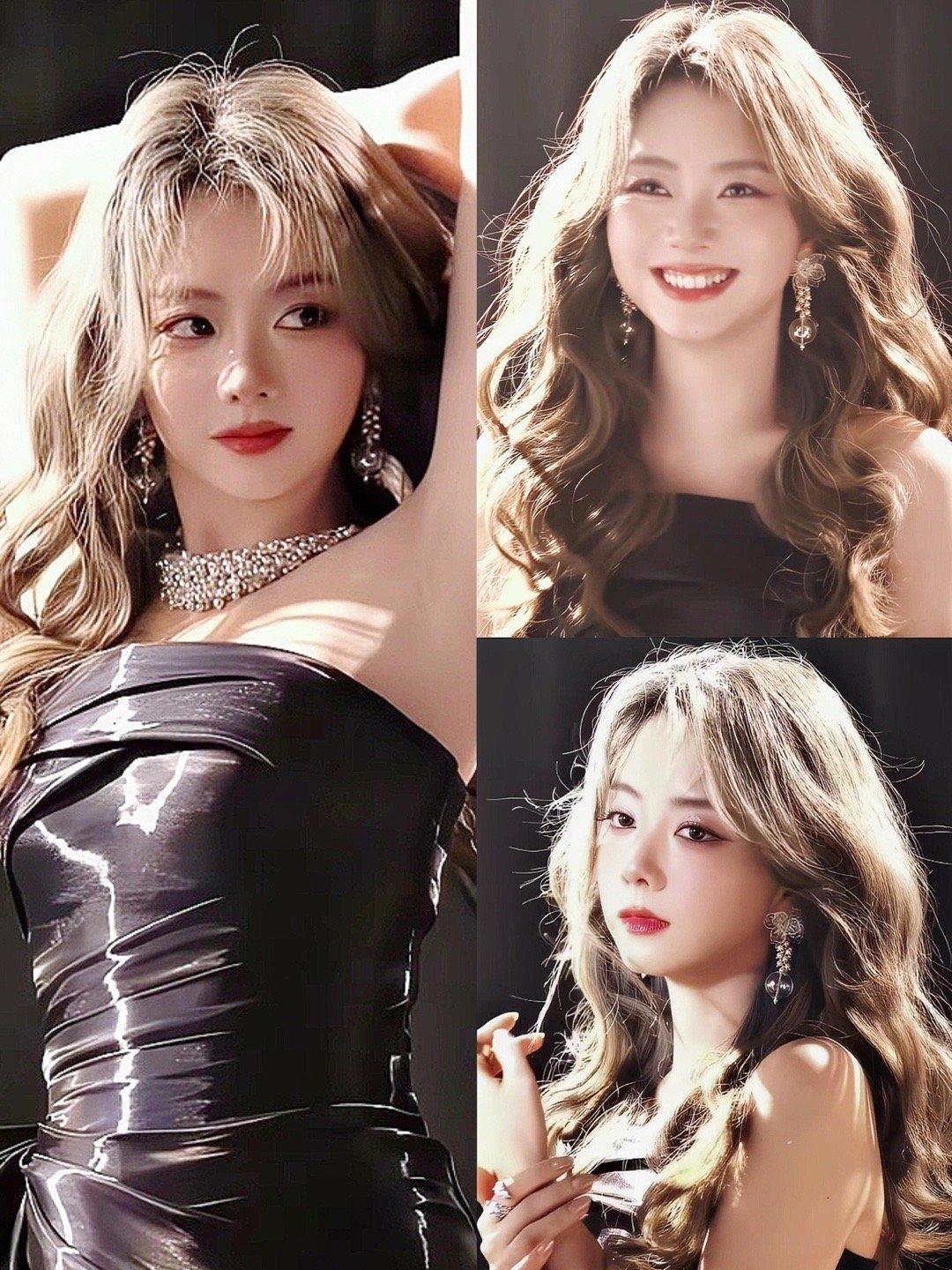 谭松韵生日会预告金色卷发芭比造型真的惊艳到我了，原来松韵这么适合女团风