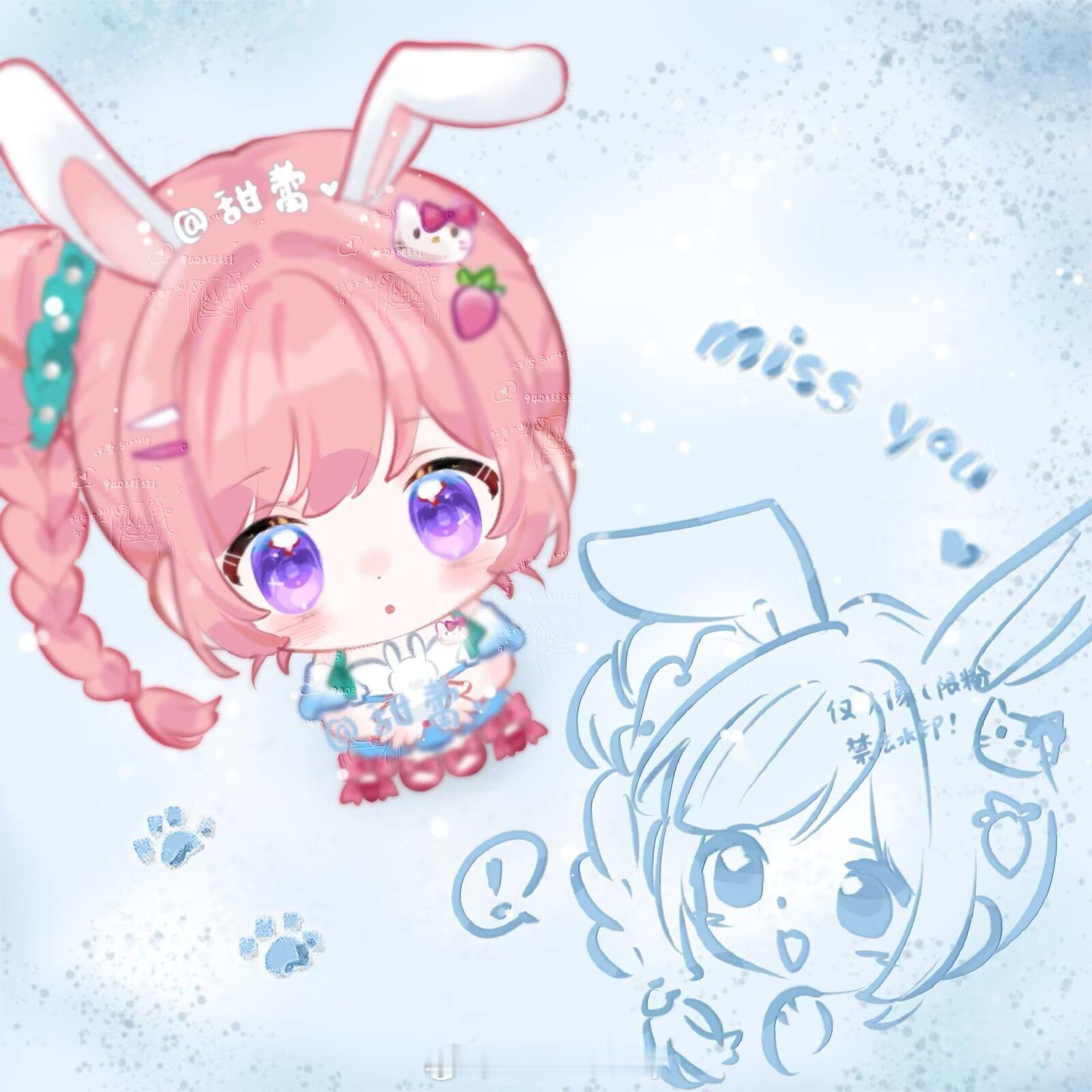 王者荣耀小乔超话创作官超话同人绘画大赛春日企画 画了小乔的kitty联动目前三丽