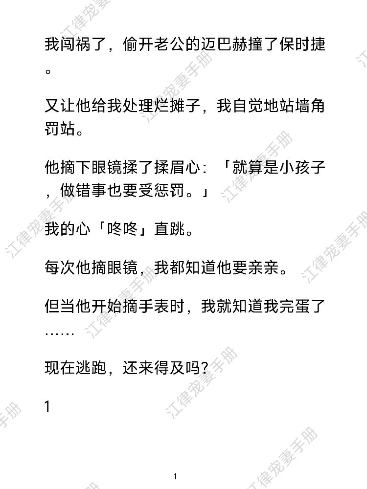 江律宠妻手册