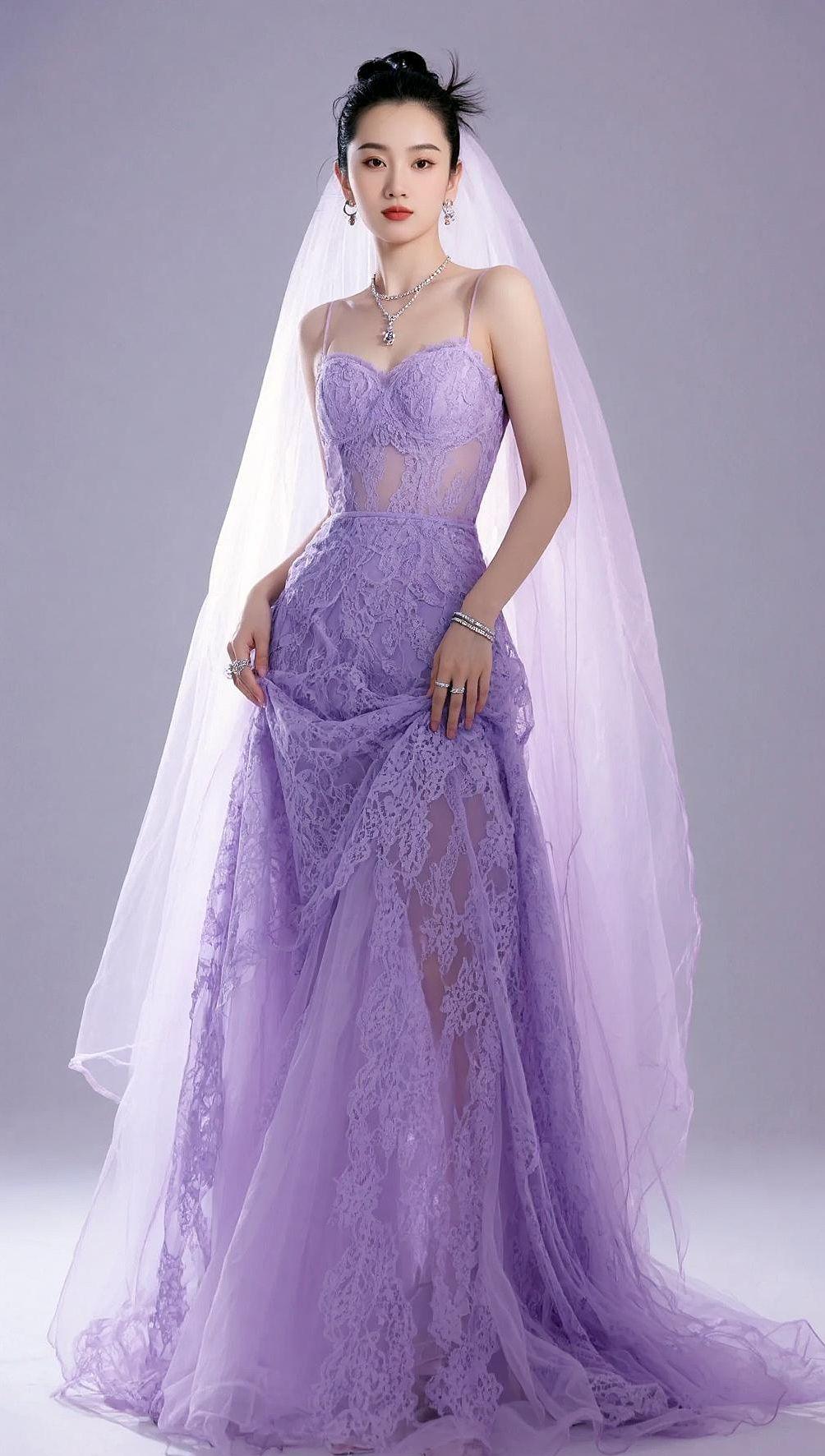 紫色很有韵味。AI淡紫梦幻写真 抖音ai创作 紫色的温柔。紫色控 推流