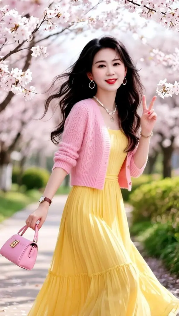 AI樱花漫步照 随变ai随便玩