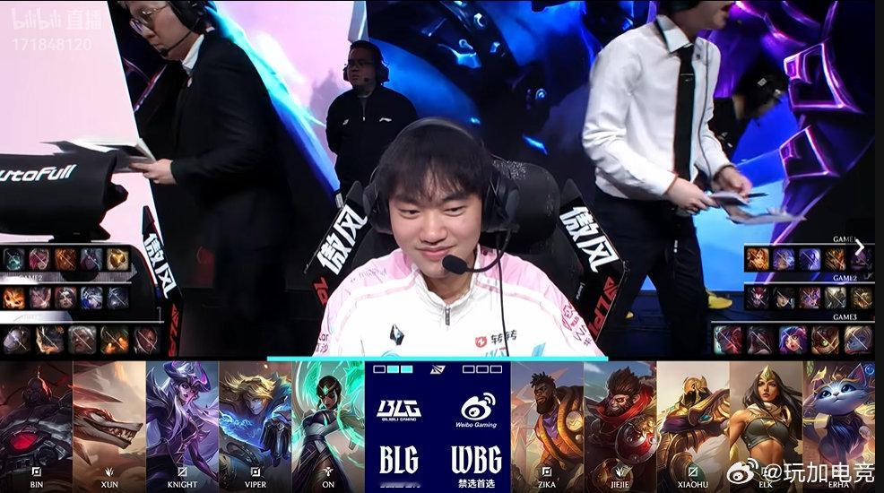 【lpl第一赛段淘汰赛 ｜BLG 2-0 WBG】第三局赛事bp如下，是BLG一
