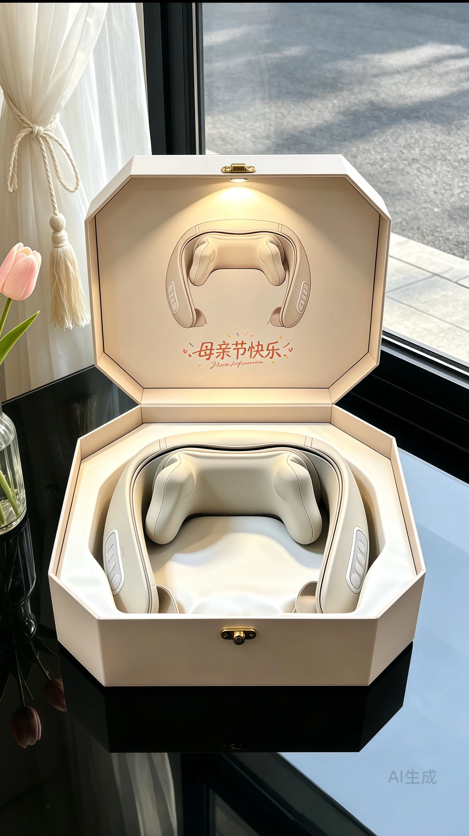 腰颈按摩披肩。