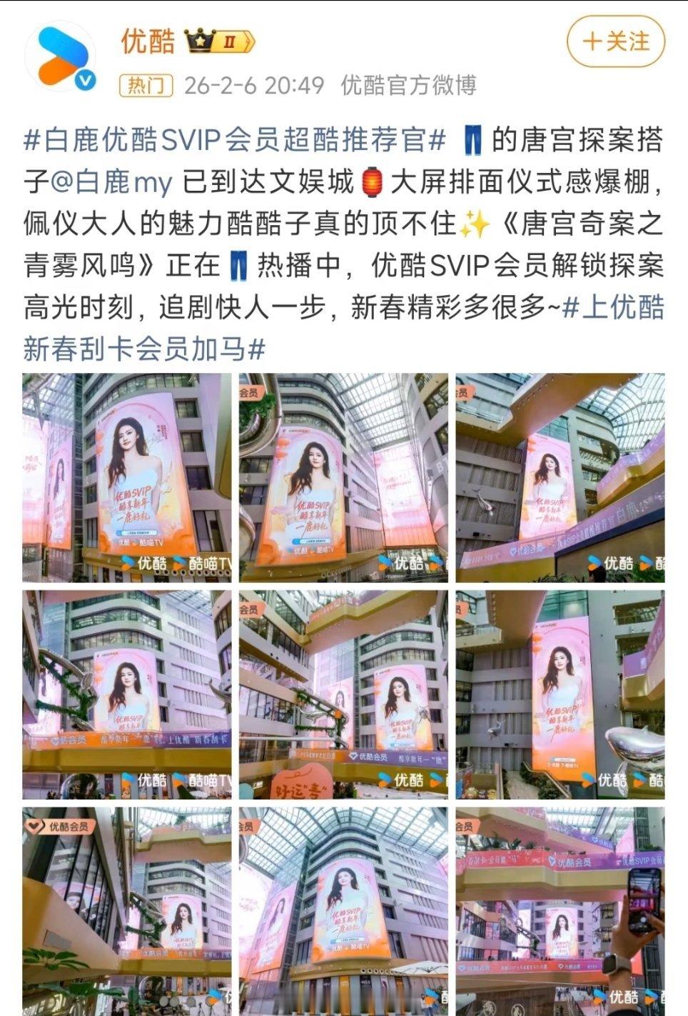 妈呀 这才是业内知道的含金量吧 三平台都争着抢着白鹿，内娱少有艺人拥有爱奇艺、优