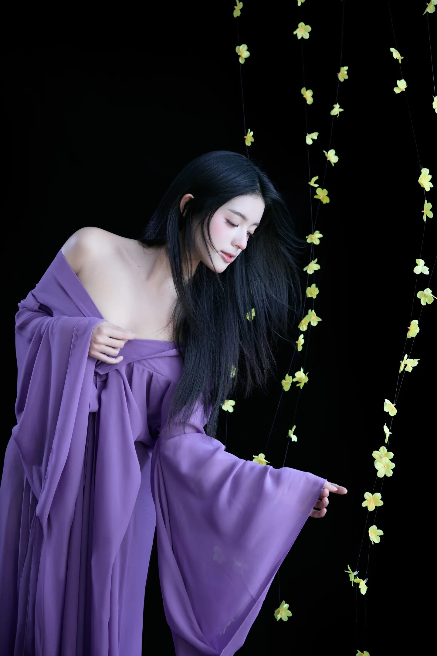 紫衣踏雪💜浪漫新中式写真 