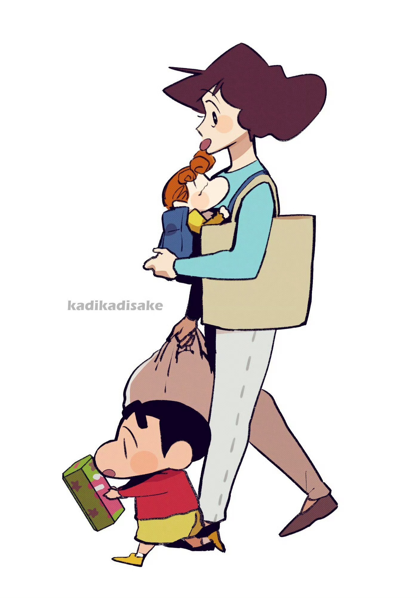 #蜡笔小新# 当小新长大了[哆啦A梦花心] (x:kadikadisake) ​