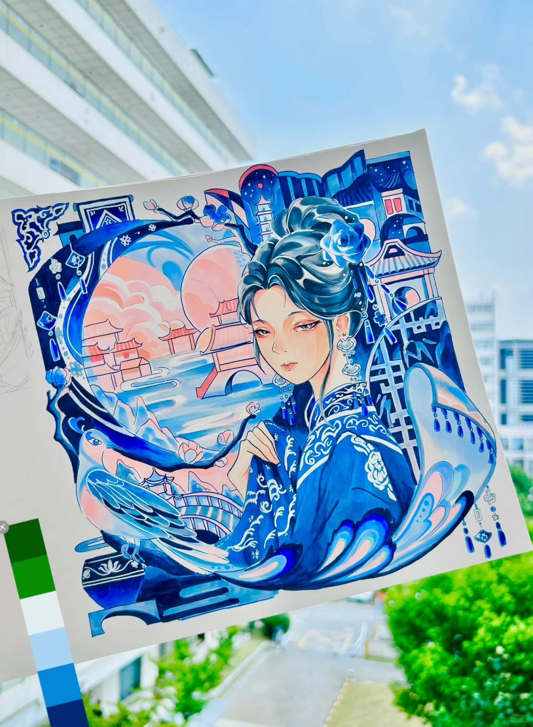 一抹青花色，画在了心头上💙