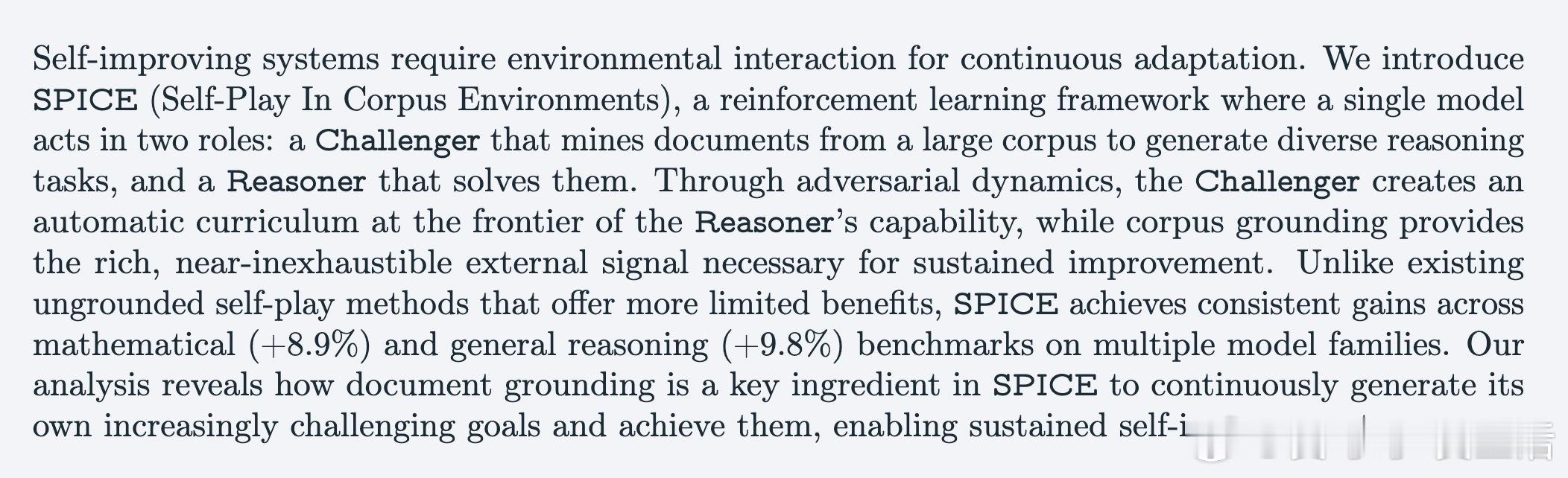 [CL]《SPICE: Self-Play In Corpus Environm