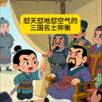 三国名士祢衡
梁静茹的勇气应该都给了祢衡。
祢衡，一个恃才傲物的文人，除了
孔融