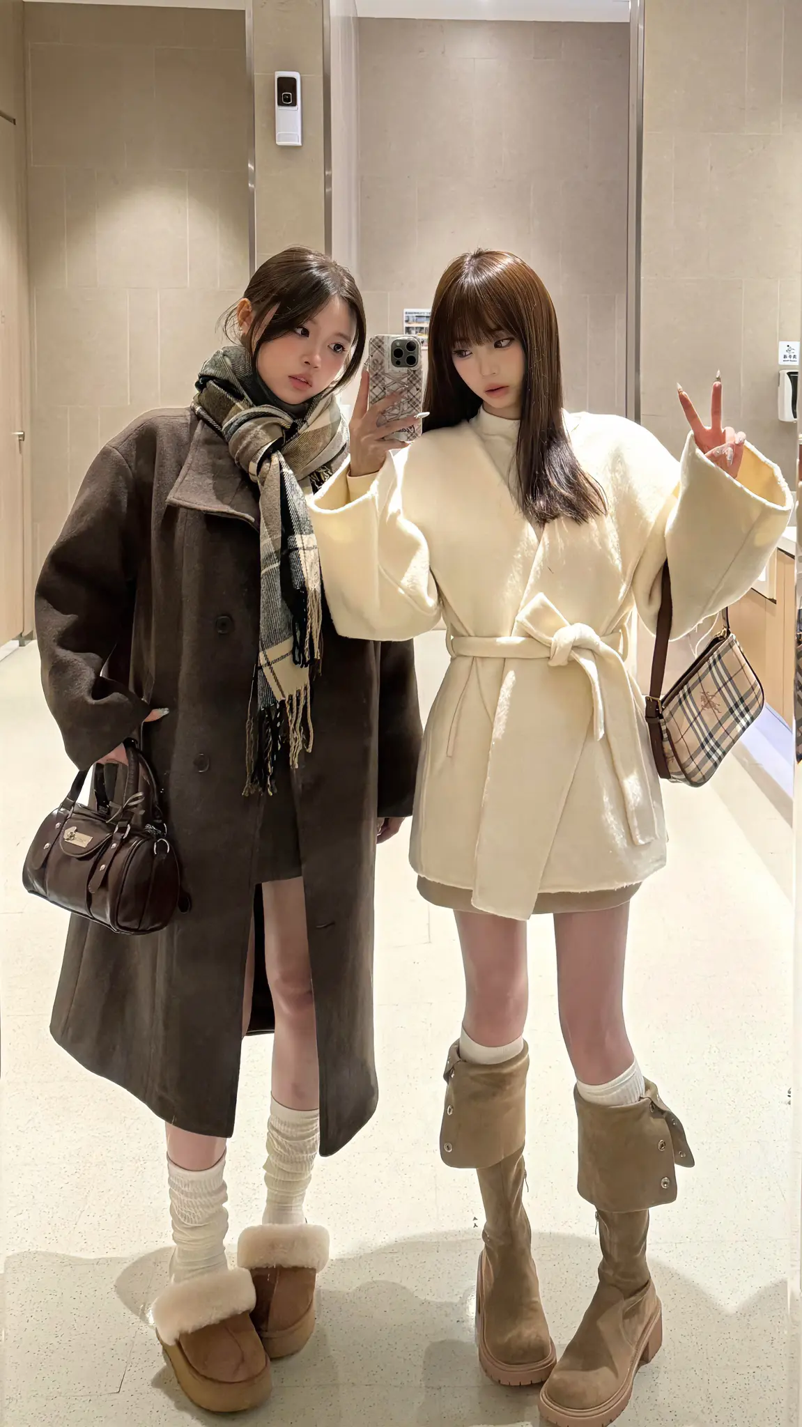 和闺蜜一起暖暖入冬。