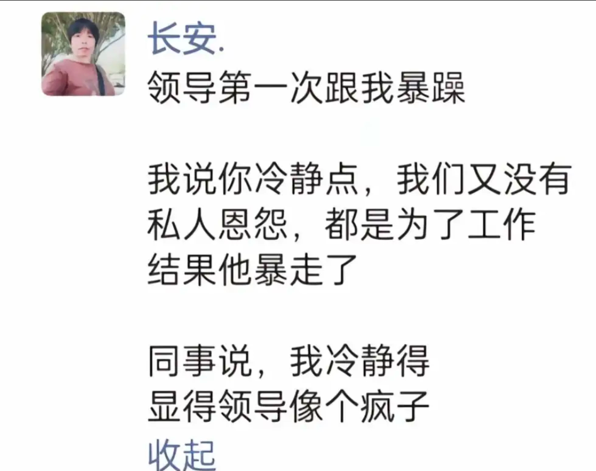 当我劝领导冷静，他却“怒”成了脱缰野马 ​​​