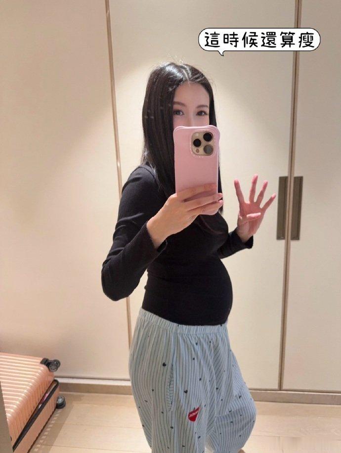 蝴蝶姐姐晒二胎孕肚，原来都二胎了啊！蝴蝶姐姐晒二胎孕肚蝴蝶姐姐晒儿子近照