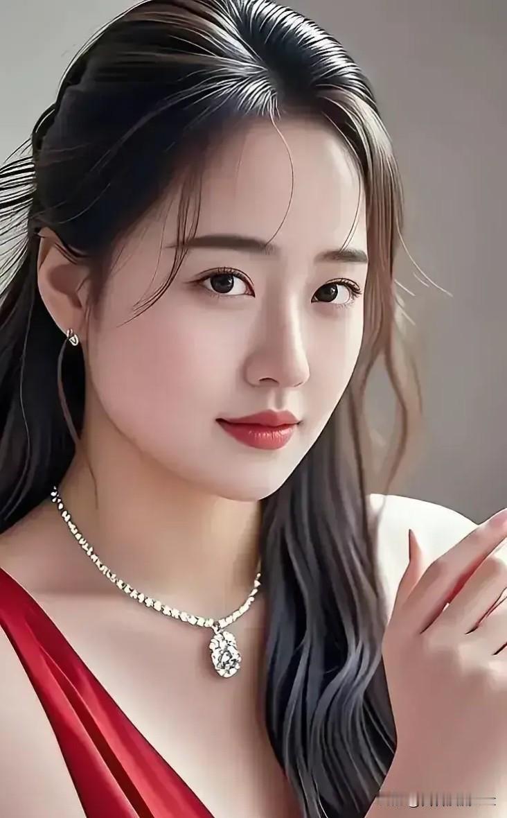 南乡一剪梅·眸底春
 
红袂映清颜。鬓畔柔丝绾翠鬟。
顾盼明眸含雅韵，眉也嫣然，