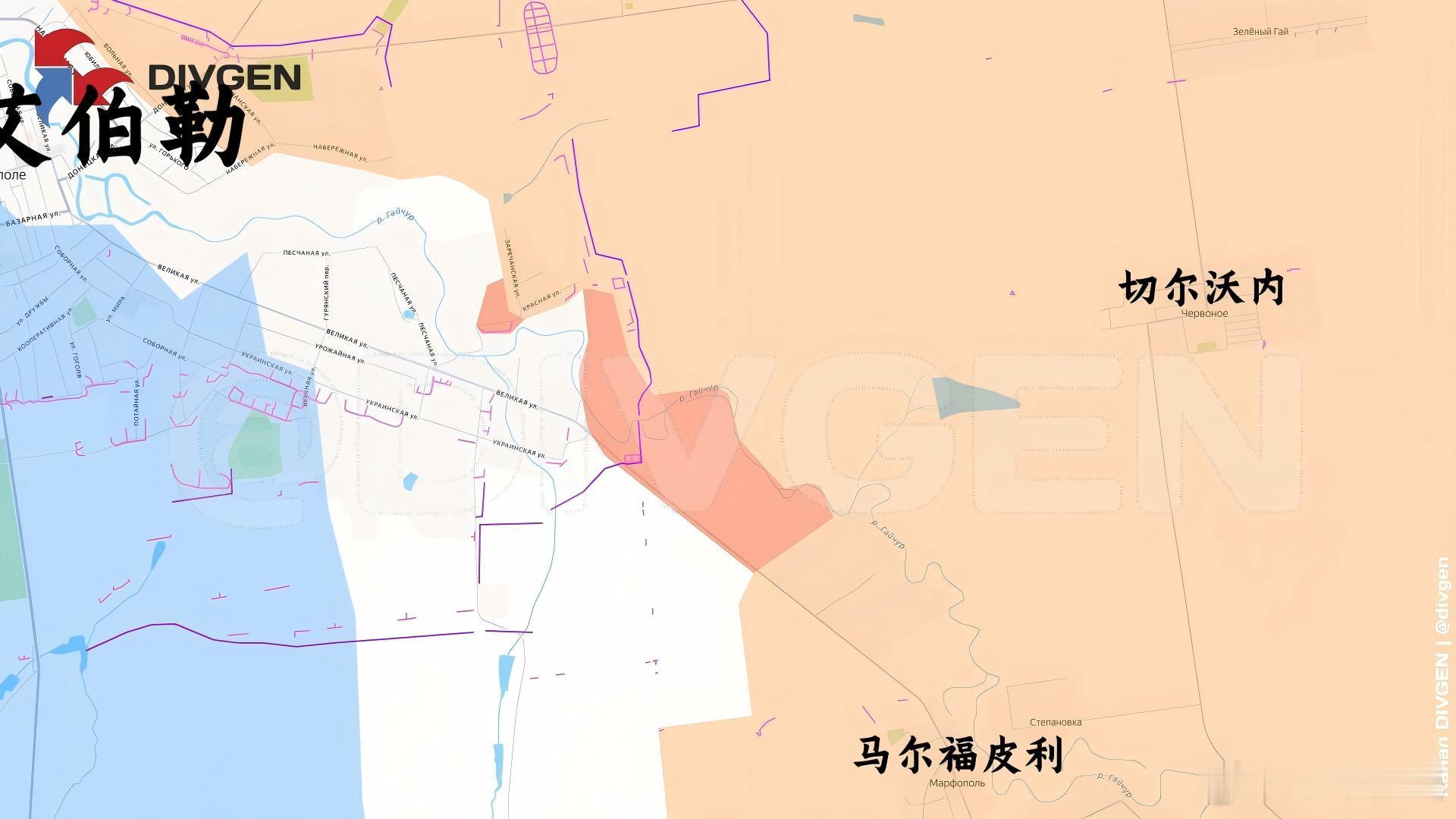 箭头社还在慢慢更新老胡来源：DIVGEN 🚩 Карта СВО俄乌局势新进展