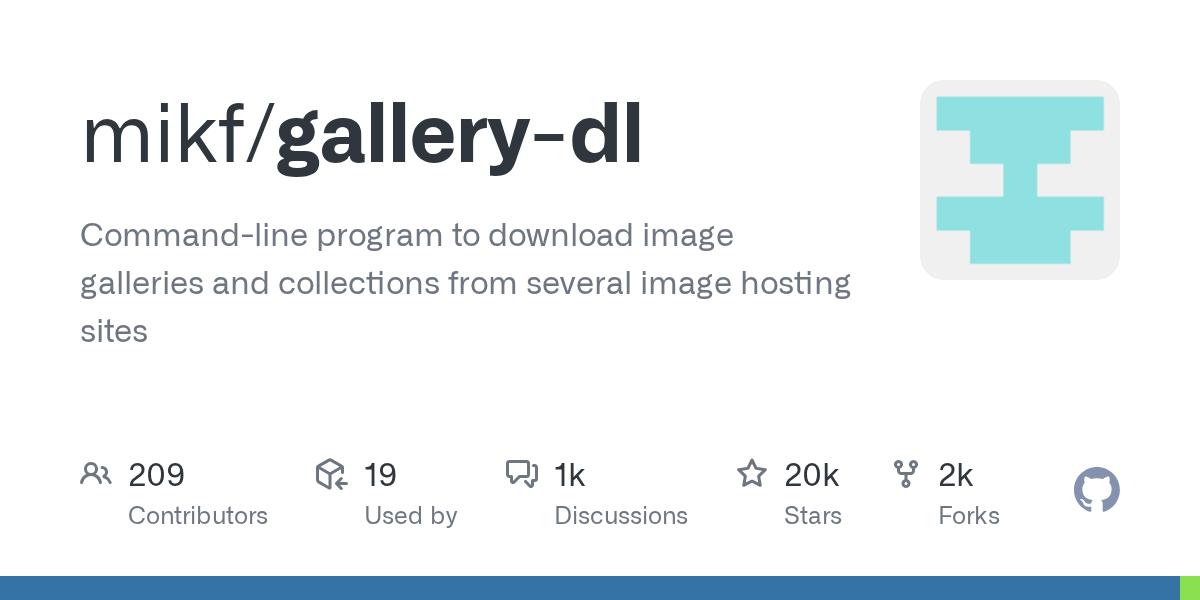😳 翻了三年才发现，图集是能一次性全存下来的！gallery-dl 对着一个作