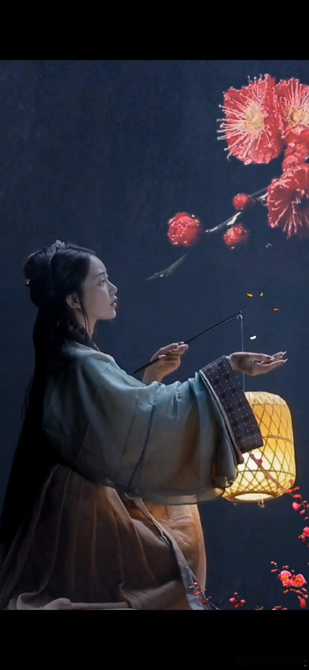 #情感#                     《无题》残烛凄凉夜未央，隔帘微