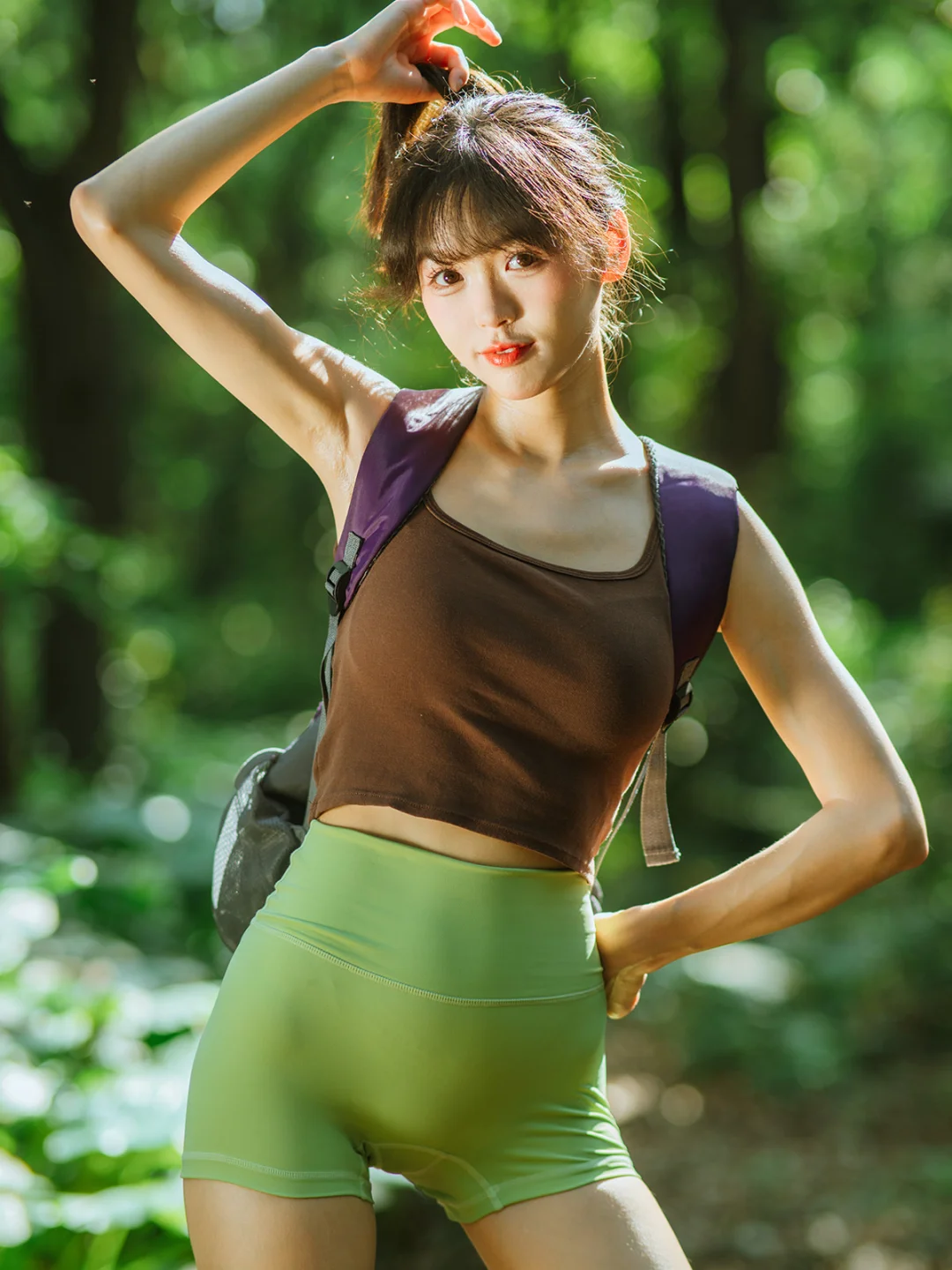 我是模特｜鬼马元气户外运动爬山拍照姿势