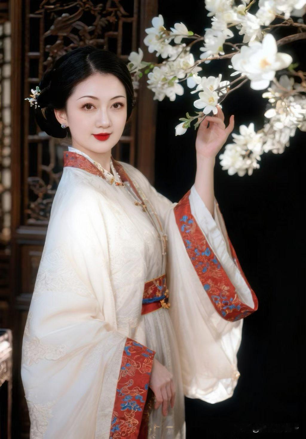 穿越千年的古典美，一抹红袖添香韵半身裙怎么穿出高级感? 半身裙怎么穿更洋气? 半