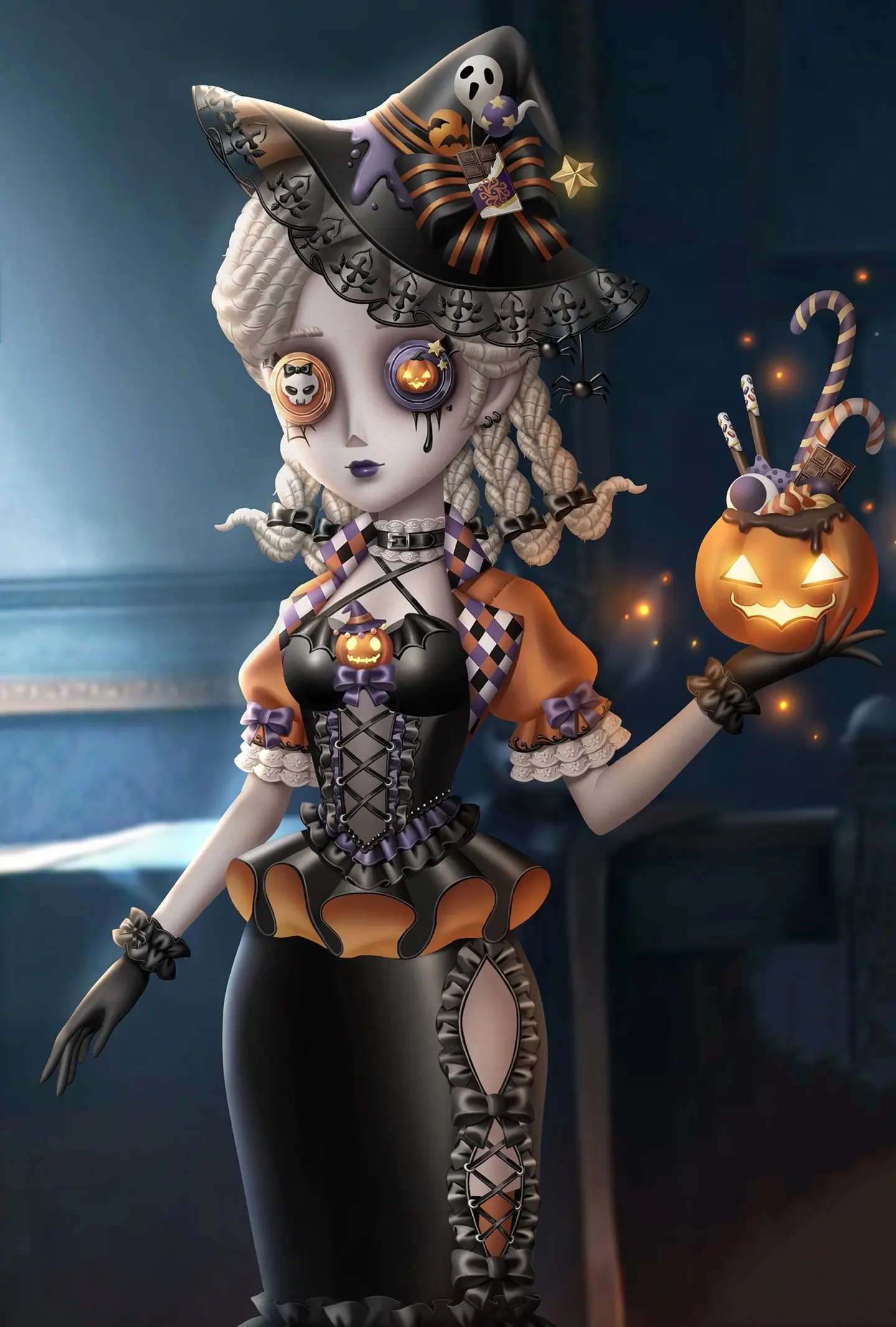 调香师万圣节皮肤——亡灵女巫的设计细节。展示一下设计细节！