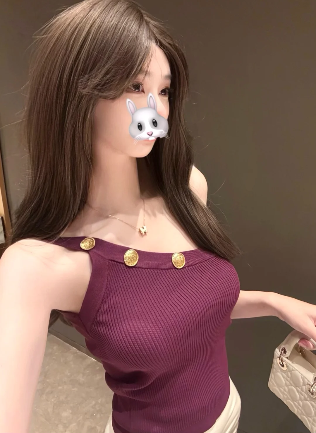 好喜欢这条背心！紫紫的💜