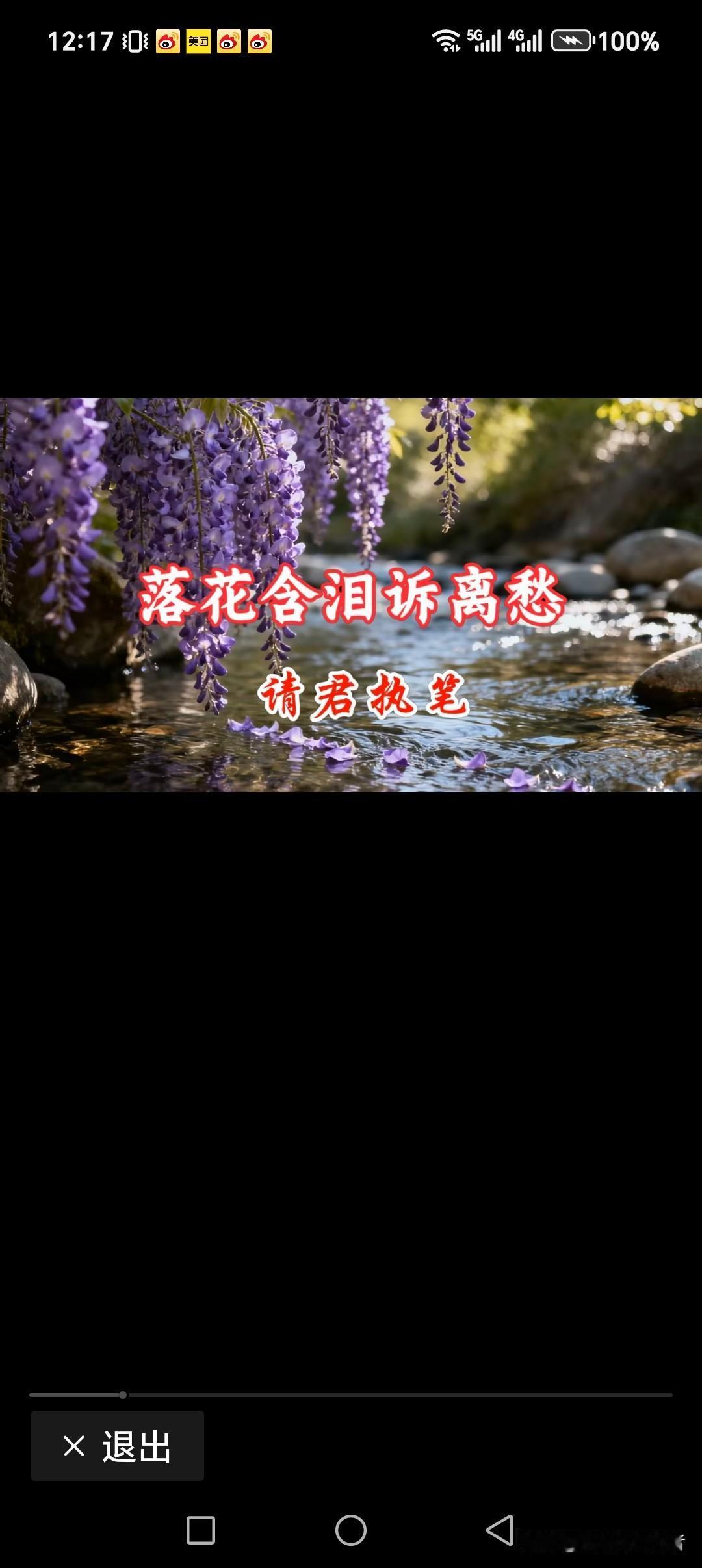 落花含泪诉离愁
流水不舍哭别意