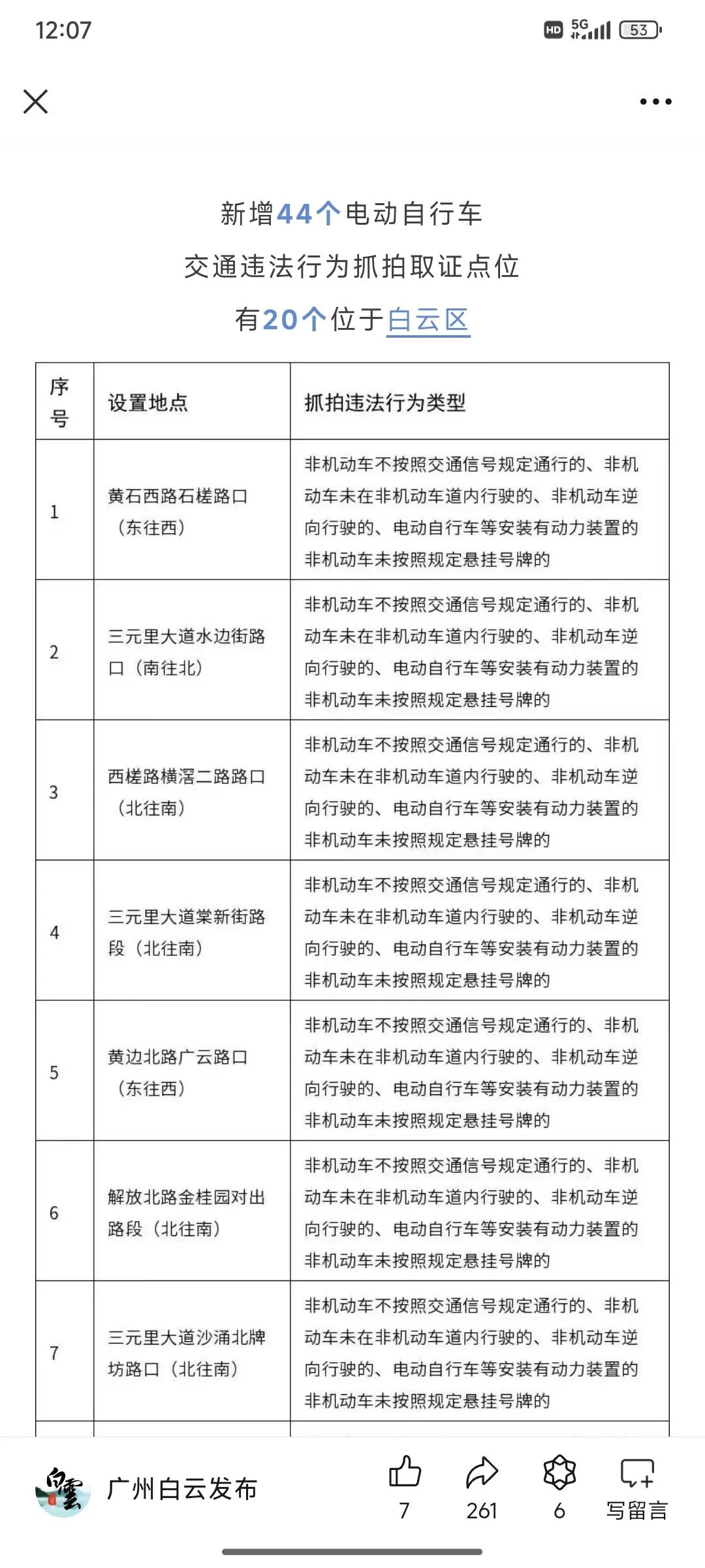 有懂的人来解答一下吗？
广州交警发布的非机动车电子警察抓拍里面，有一个类型是关于