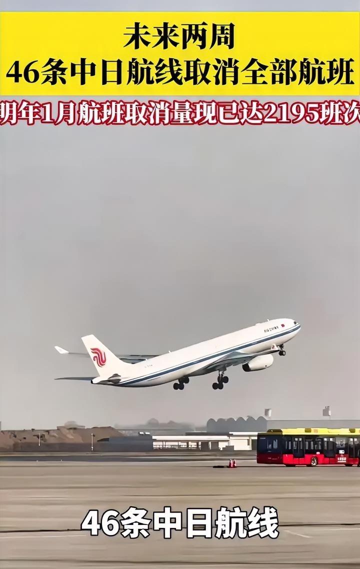 中日航班再取消46条
已经取消的航班已经达到2195班次
总计已经取消了40.4