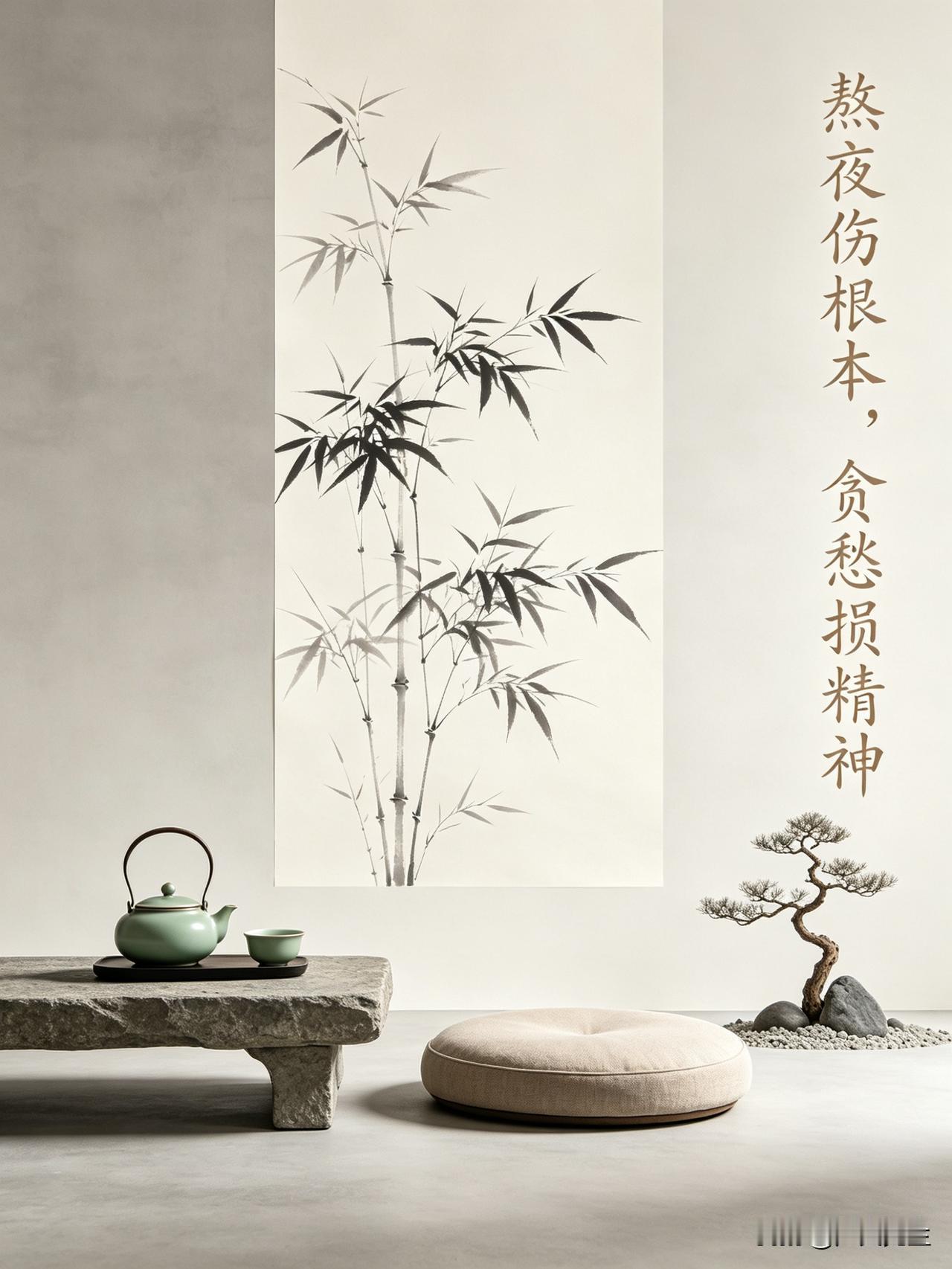 佩服各位老师、文友的才情，大家皆是懂生活、悟人生的人。
今日献上一副醒世养生联，