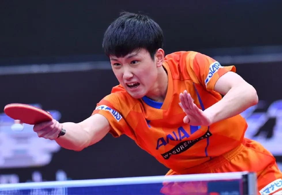 张本智和状态上佳，轻松过首关！法兰克福冠军赛，张本智和首战丹麦选手格罗特，格罗特