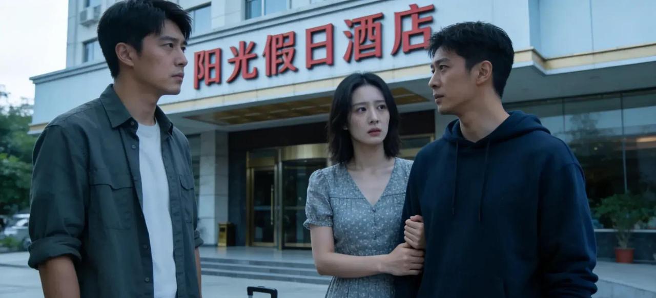 三亚七月下午，酒店门口，男友提前赶来惊喜女友，却见她紧紧挽着大学男同学的手臂，两