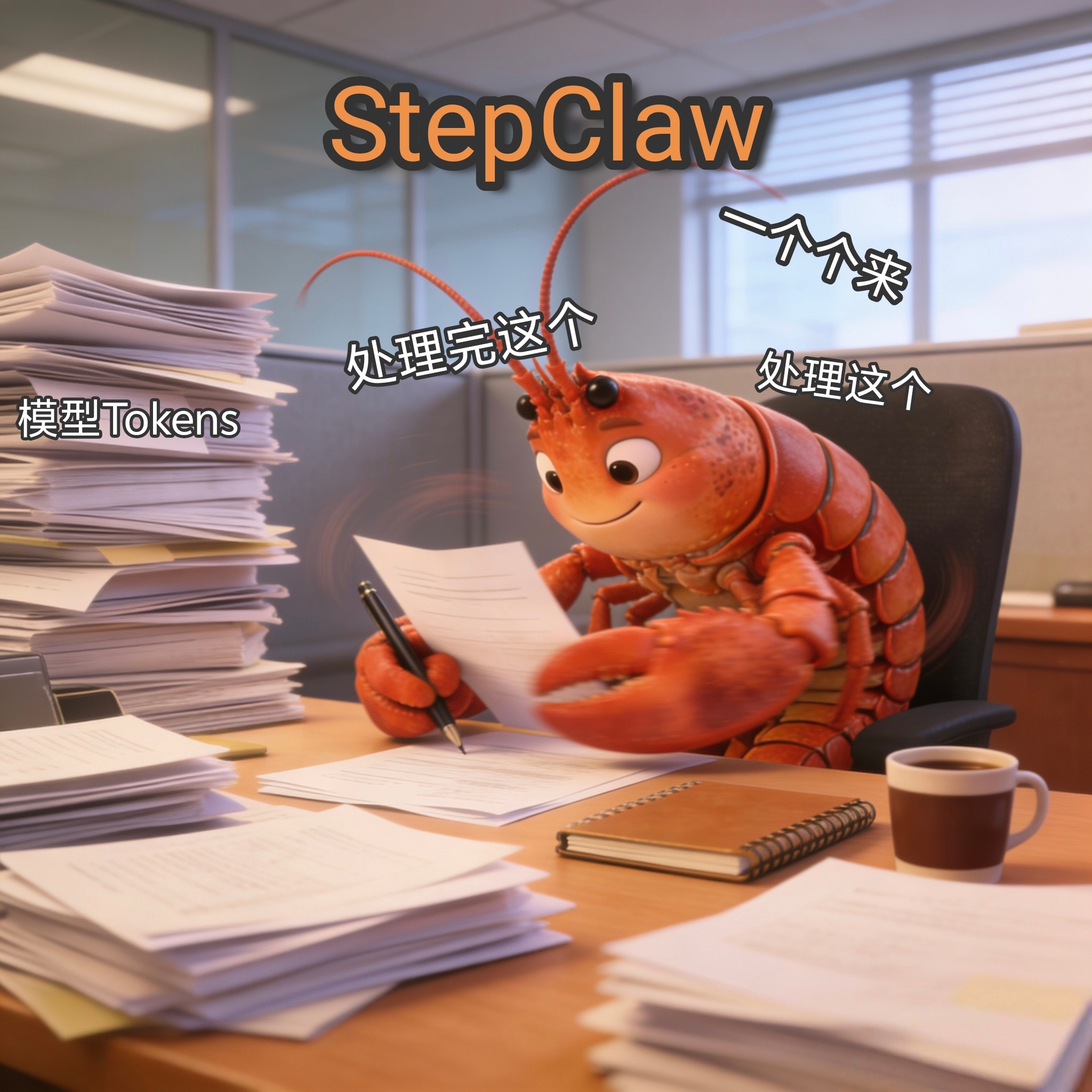 5万份免费AI龙虾被抢光手慢了，连龙虾汤都没喝上🦞 刷到阶跃星辰StepCla