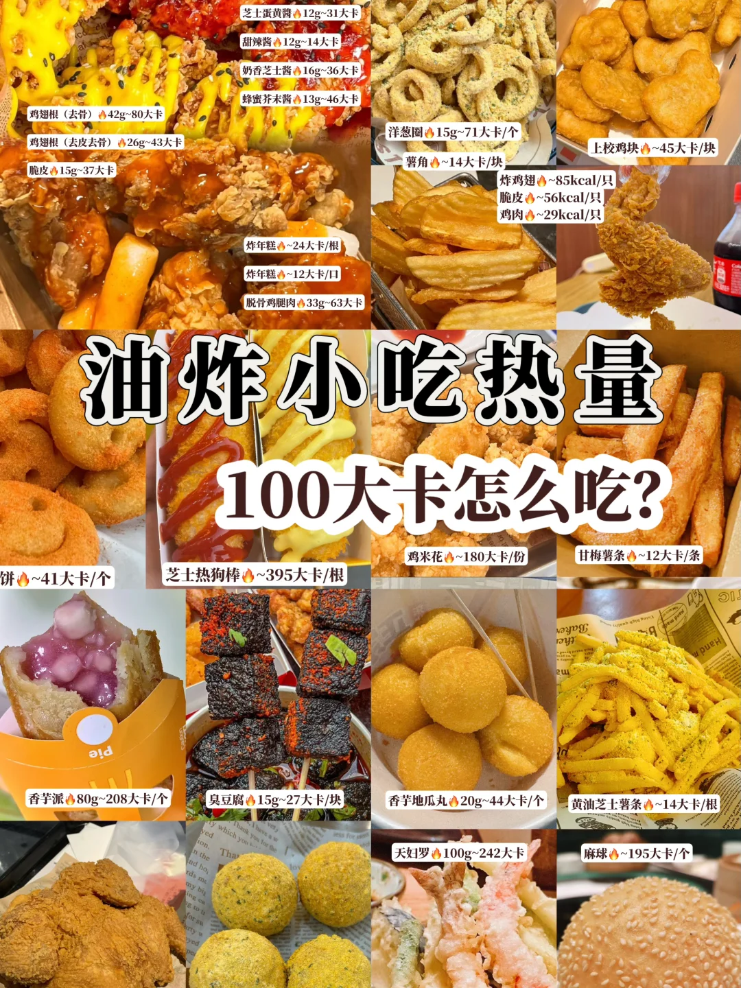 炸物热量‼️减脂期吃法攻略✅