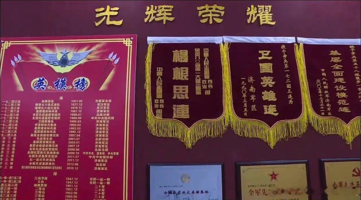 #致敬战斗英雄#【杨根思连】连队党支部多次被表彰为：“全国先进基层党组织”、“全