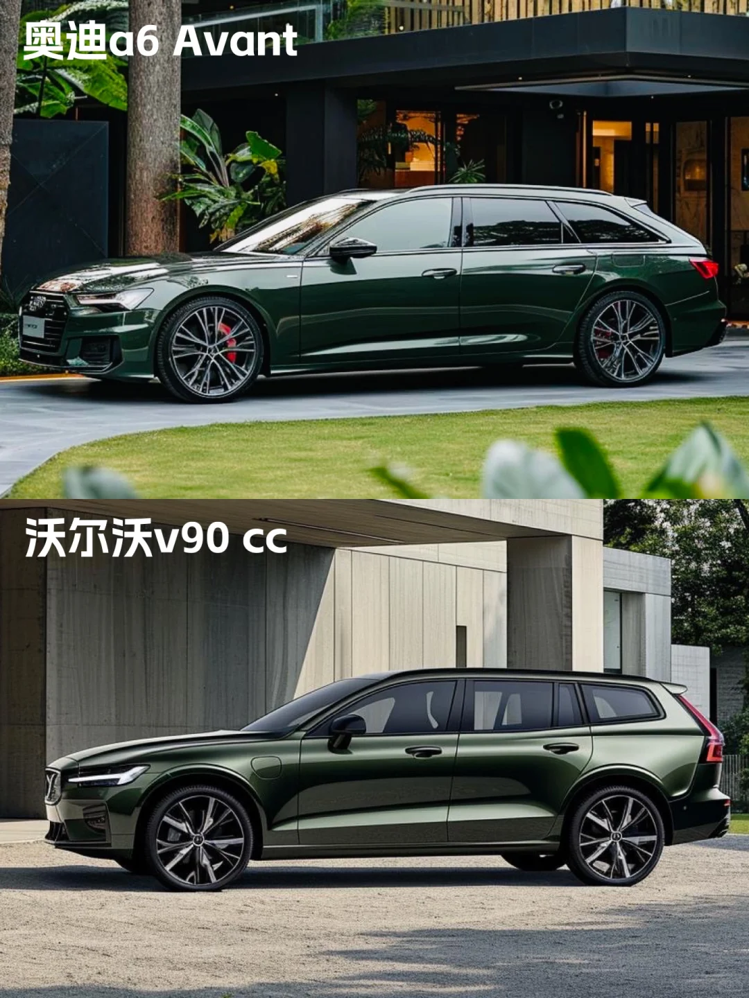 铂金段位瓦罐：奥迪a6 Avant vs 沃尔沃v90cc