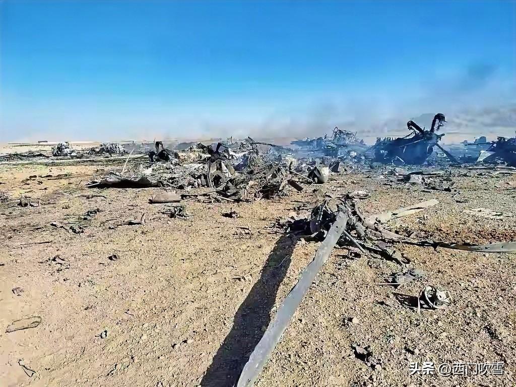 伊朗公布的MC-130残骸画面，细节极其致命，机舱内烧焦的美军遗体，这是最硬核的