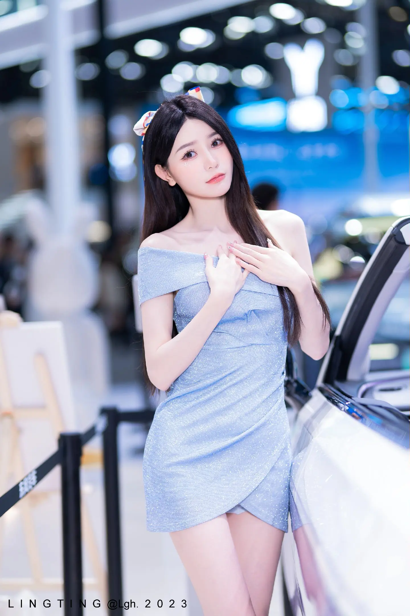 2023广州国际车展模特：张小君。