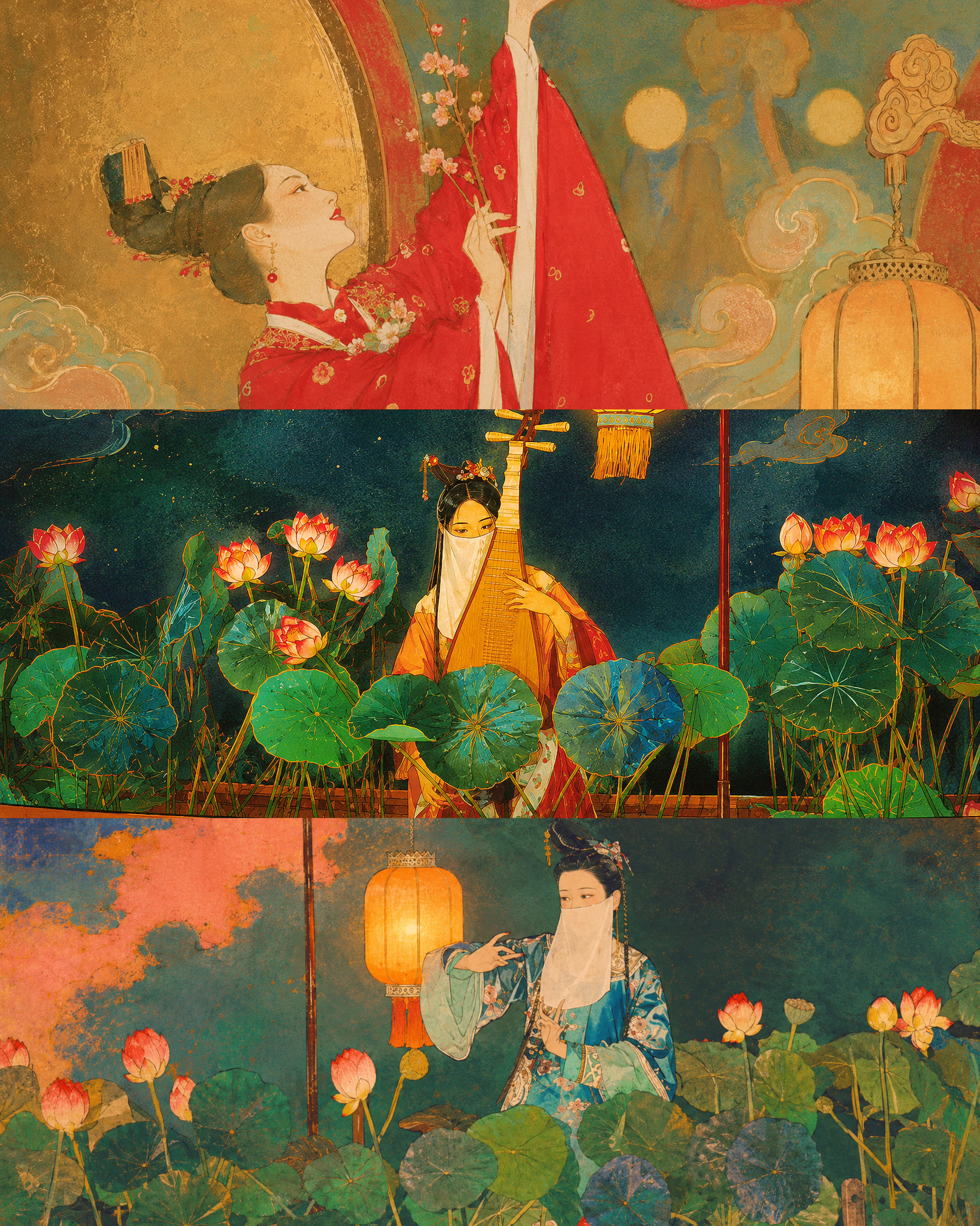 如懿传 ✨【宫廷绘影系列】（三） 嘉庆六年，一本唤作《宫华录·花事》的绘本从宫廷